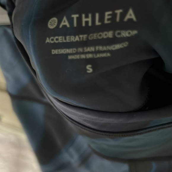 NWT Athleta Accelerate Geode Crop size Small. Approximate measurements in pics. - Picture 5 of 9